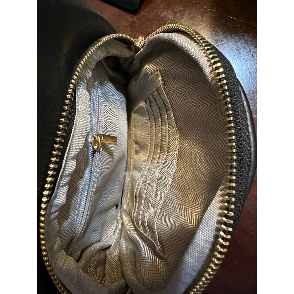 Black Faux Leather Sling Bag - New - Picture 5 of 5